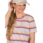 Tricou Kazane Indra Oatmeal Stripe Gray XL
