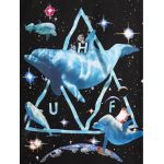 Bluza HUF Space Dolphins Wash Crewneck Black S