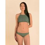 Bikini Sutien Malibu Boho Knit High Neck Olive