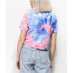 Tricou Quinnie Tie Dye Pink Blue