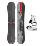 SET Placa Snowboard ENDEAVOR - Sentinal 2026 x Legaturi Snowboard CLEW Independence 1.0 2026 - White