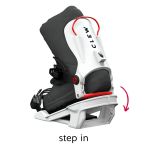 Legaturi Snowboard CLEW Freedom 1.0 White 2025 M TEST