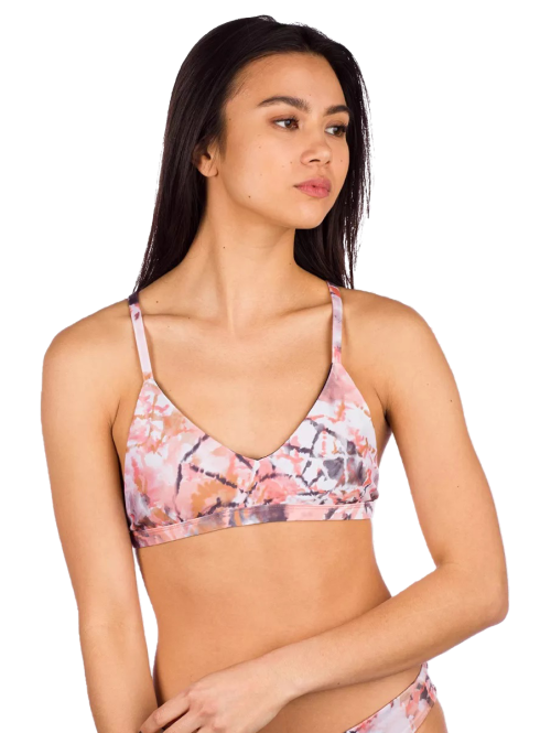 Bikini Top Main Design Pasta Coral Tie Dye S