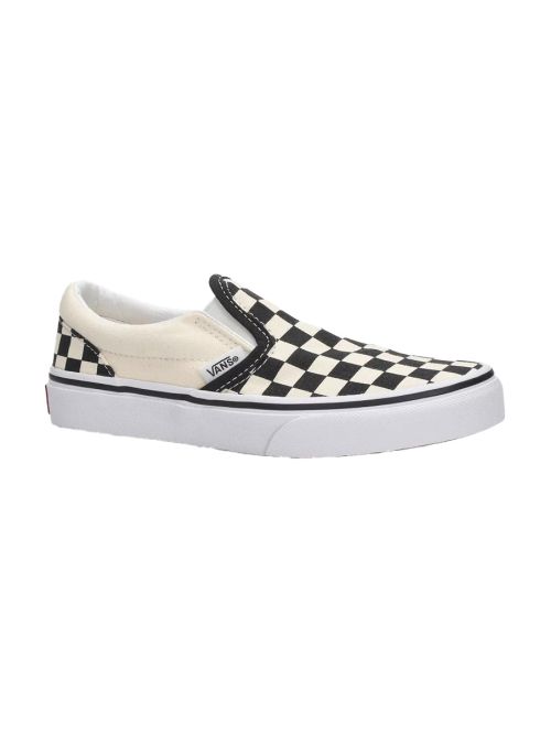 Espadrile Vans Checkerboard Classic Slippers Black White 34