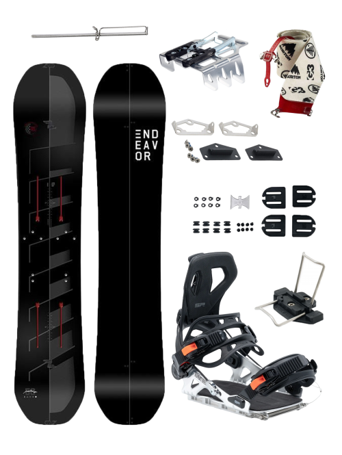 PACHET Splitboard Endeavor Patrol SPLIT 147 x Legaturi SP W25