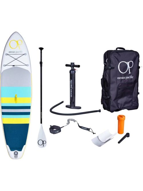 Paddle Board Ocean Pacific Malibu All Round 10'6 gonflabil Alb /Gri/Galben