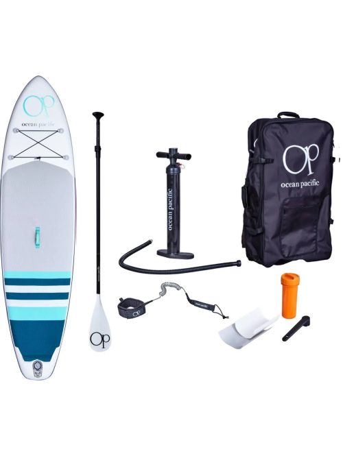 Paddle Board Ocean Pacific Malibu All Round 10'6 gonflabil Alb /Gri/Turcoaz