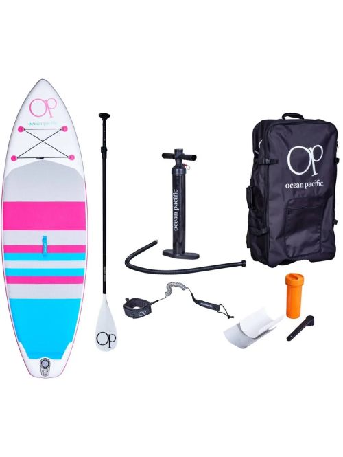 Paddle Board Ocean Pacific Sunset All Round 9'6 Inflatable Alb /Gri/Roz