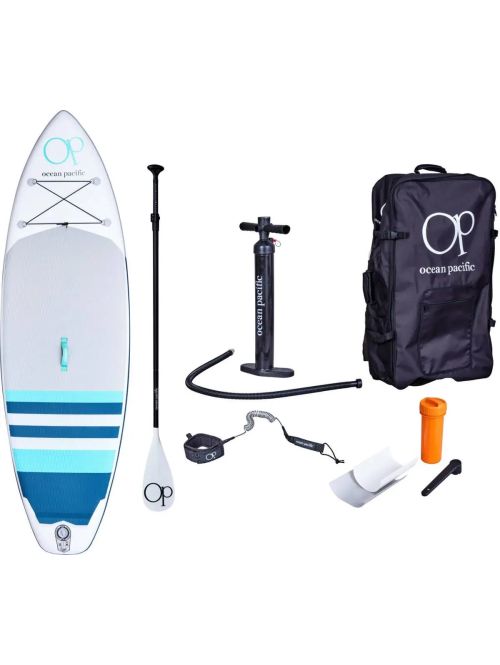 Paddle Board Ocean Pacific Sunset All Round 9'6 Inflatable Alb /Gri/Turcoaz