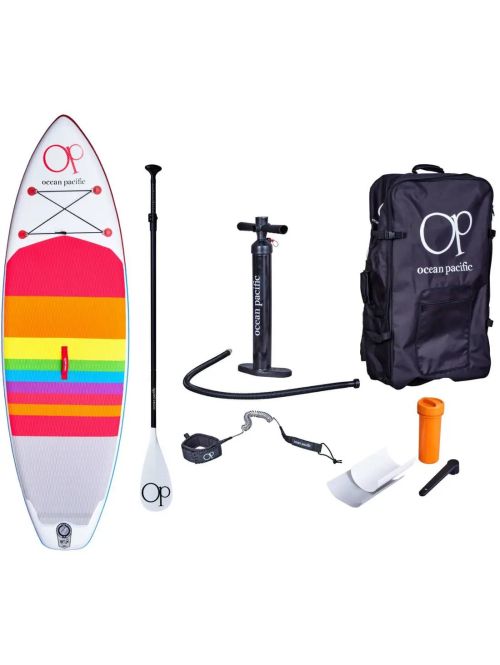 Paddle Board Ocean Pacific Sunset All Round 9'6 Inflatable Alb /Roșu/Albastru