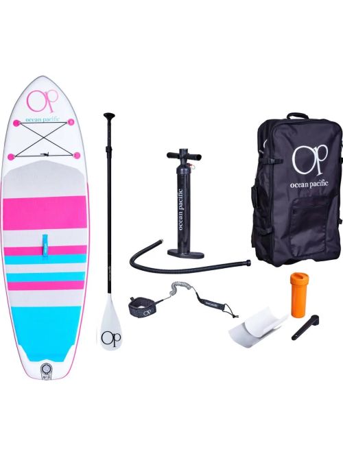Paddle Board Ocean Pacific Venice All Round 8'6 Inflatable Alb /Gri/Roz