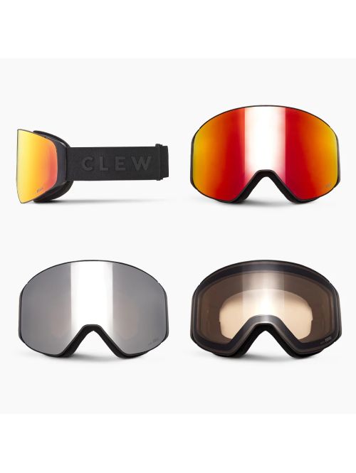 Ochelari Ski Snowboard CLEW Magnetic Black