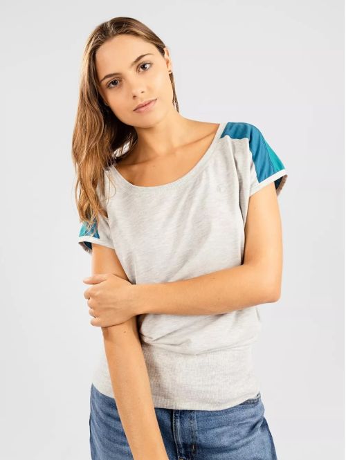 Tricou Kazane Juni Light Heather Grey Ink Black