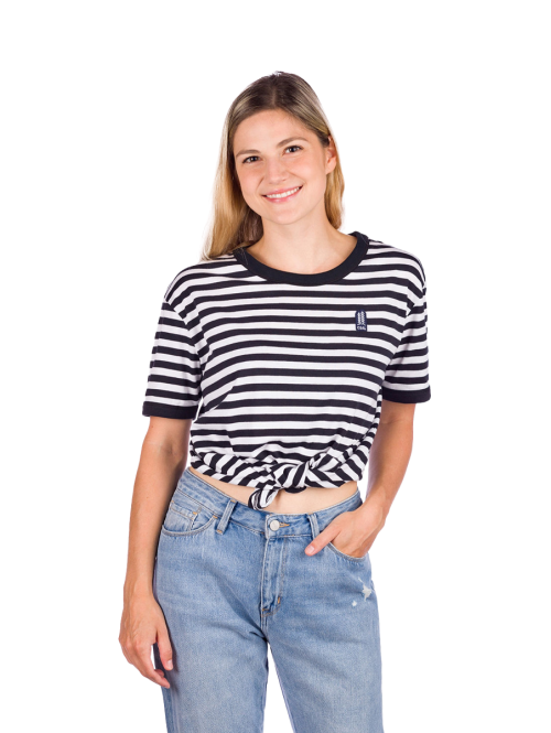 Tricou Coal Jetty Black White