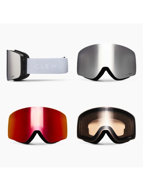 Ochelari Ski Snowboard CLEW Magnetic Slim White