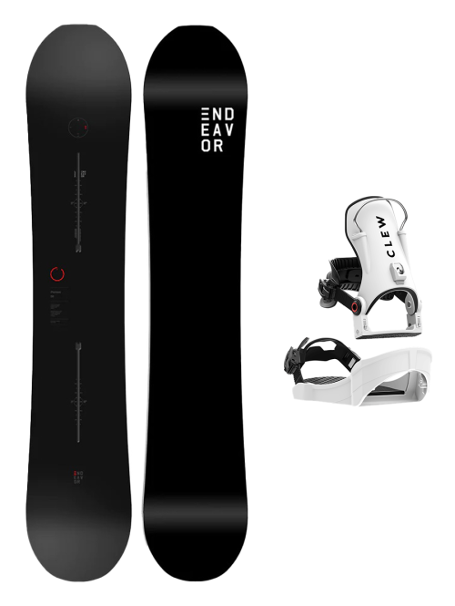 SET ENDEAVOR - PIONEER Legacy 2026 x Legaturi Snowboard CLEW Independence 1.0 2026 - White