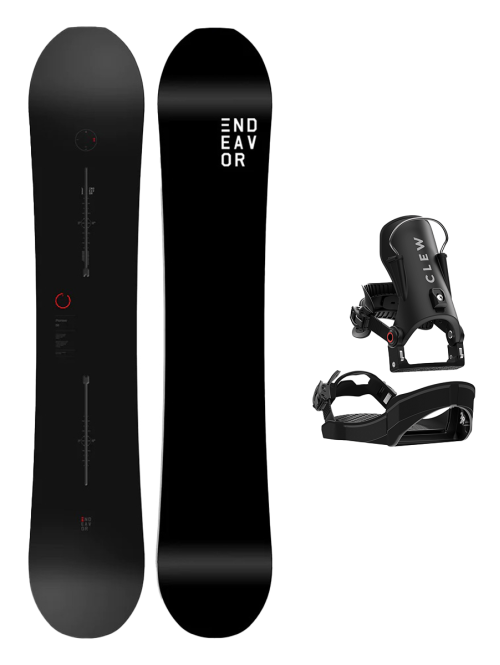 SET ENDEAVOR - PIONEER Legacy 2026 x Legaturi Snowboard CLEW Independence 1.0 2026 - Black