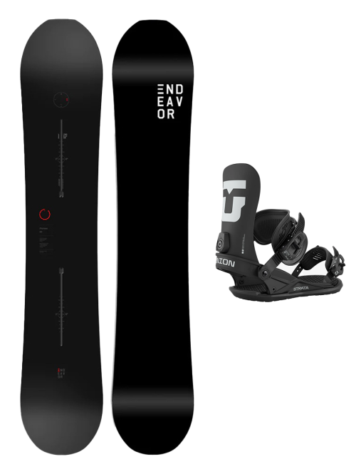 SET ENDEAVOR - PIONEER Legacy 2026 x Legaturi Snowboard UNION Men's STRATA 2026 Black