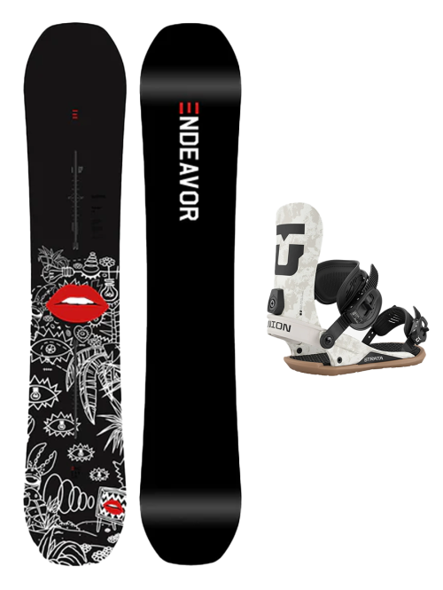 SET ENDEAVOR Ranger x Lee McConnell W25 x Legaturi Snowboard UNION Men's STRATA 2026 Sand L