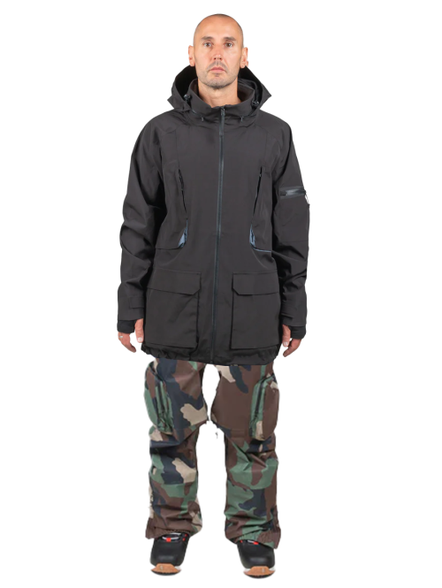 SET Geaca Ski Snowboard ENDEAVOR - 2L Patrol Insulated Jacket - Black x Salopeta Snowboard ENDEAVOR - 3L Scout 20K Removable Bib Pant - Woodland Camo