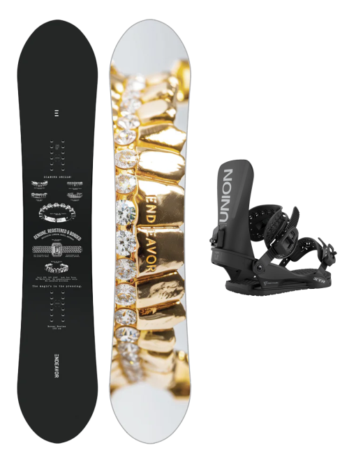 SET Placa Snowboard ENDEAVOR - Rover 2026 x Legaturi Snowboard UNION Men's 2026 STR Black
