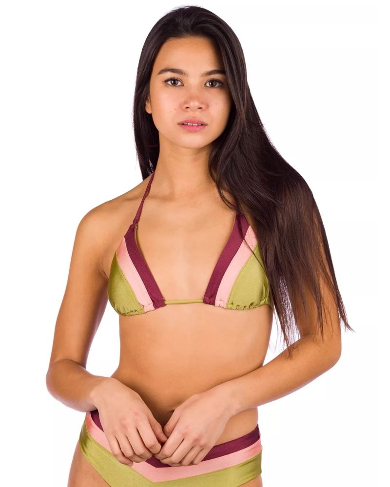 Bikini Top Rip Curl Tallows Sliding Tri Green XS