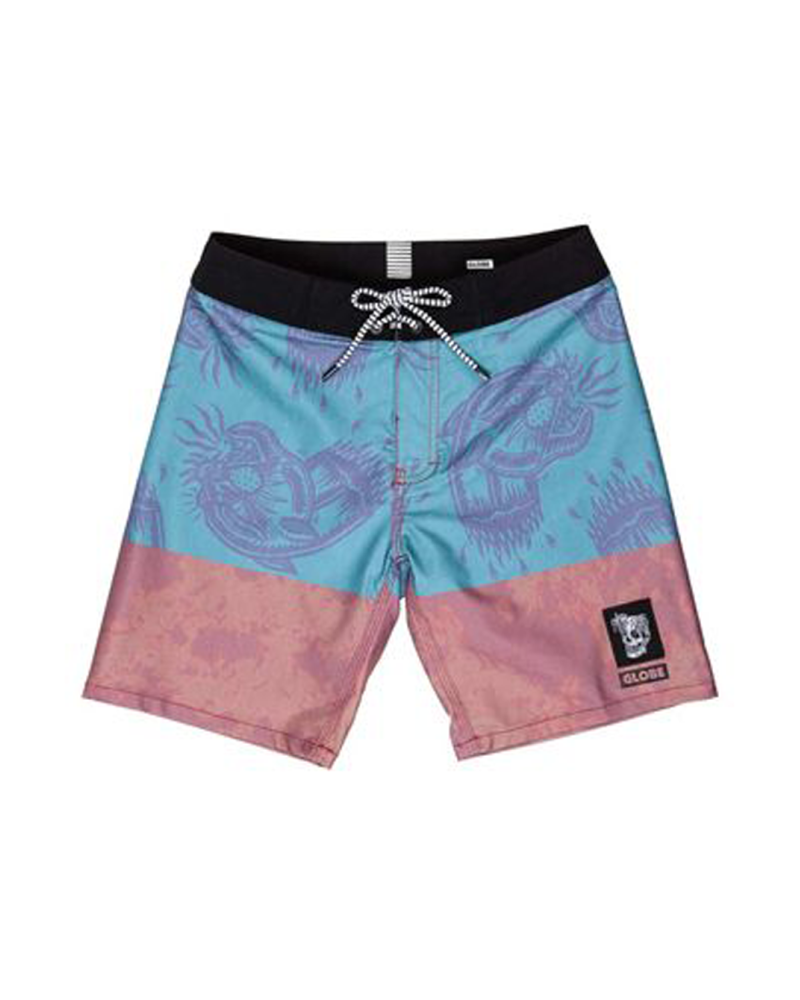 Short de baie Globe Spray Red T14