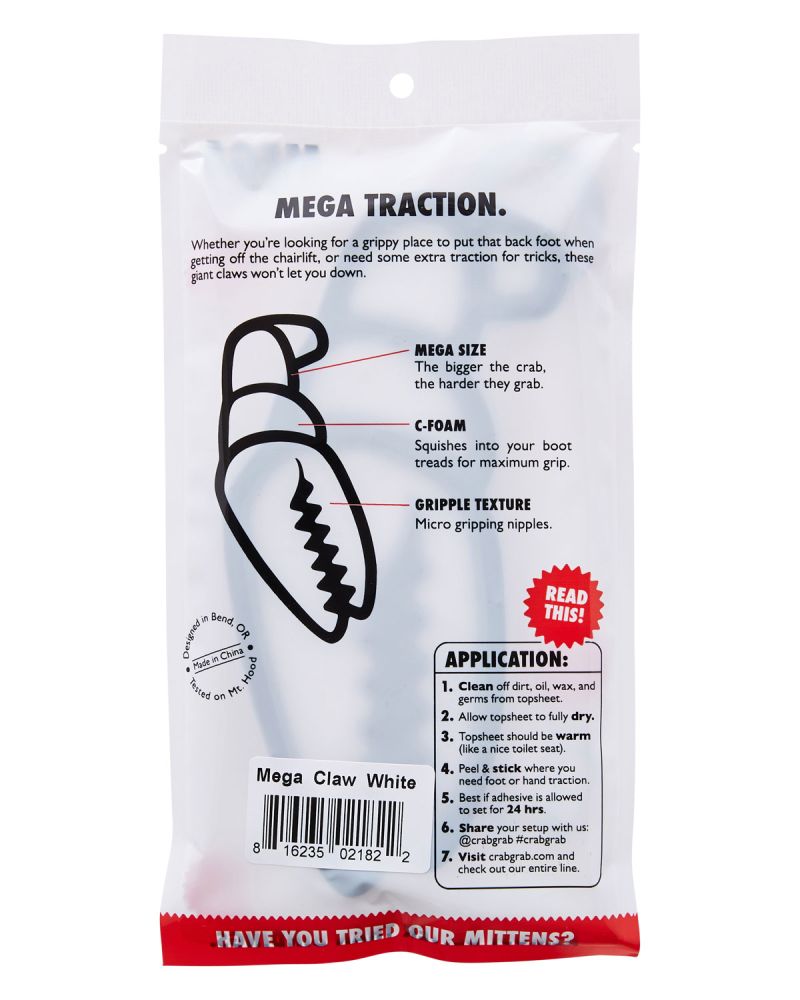 Stomp Pad CRAB GRAB Mega Claws Black White 2025