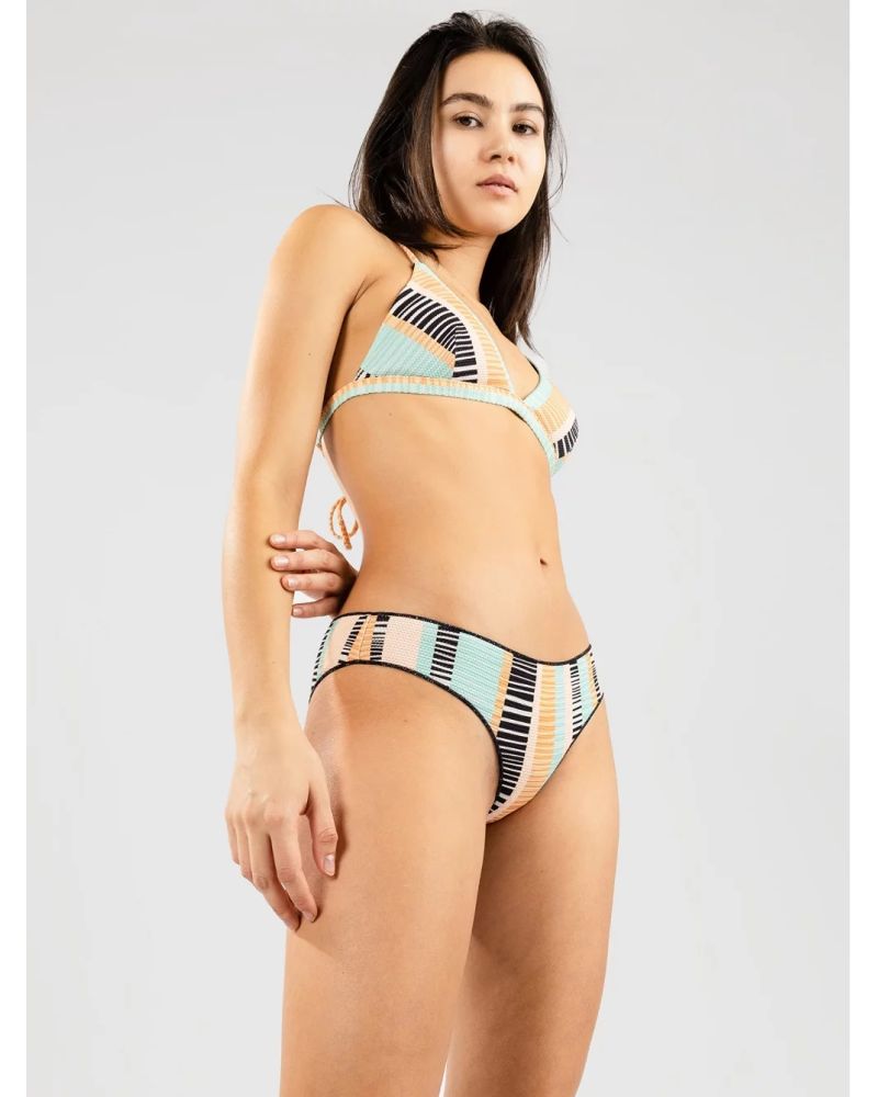 Bikini Rip Curl Ripple Effect Cheeky Bikini Black M