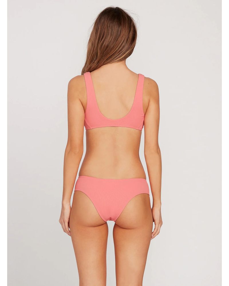 Bikini Volcom Simply Rib Cheeky Reef Pink XS