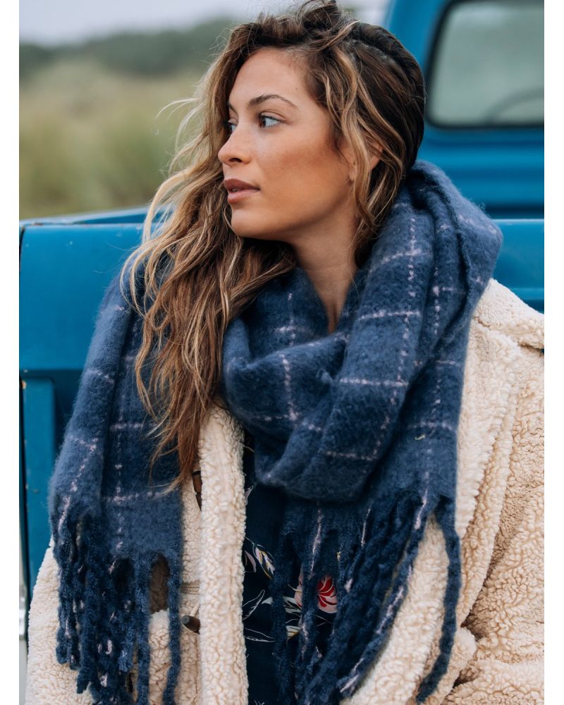 Esarfa Roxy Tube Mood Indigo Plaid Party Blue Uni