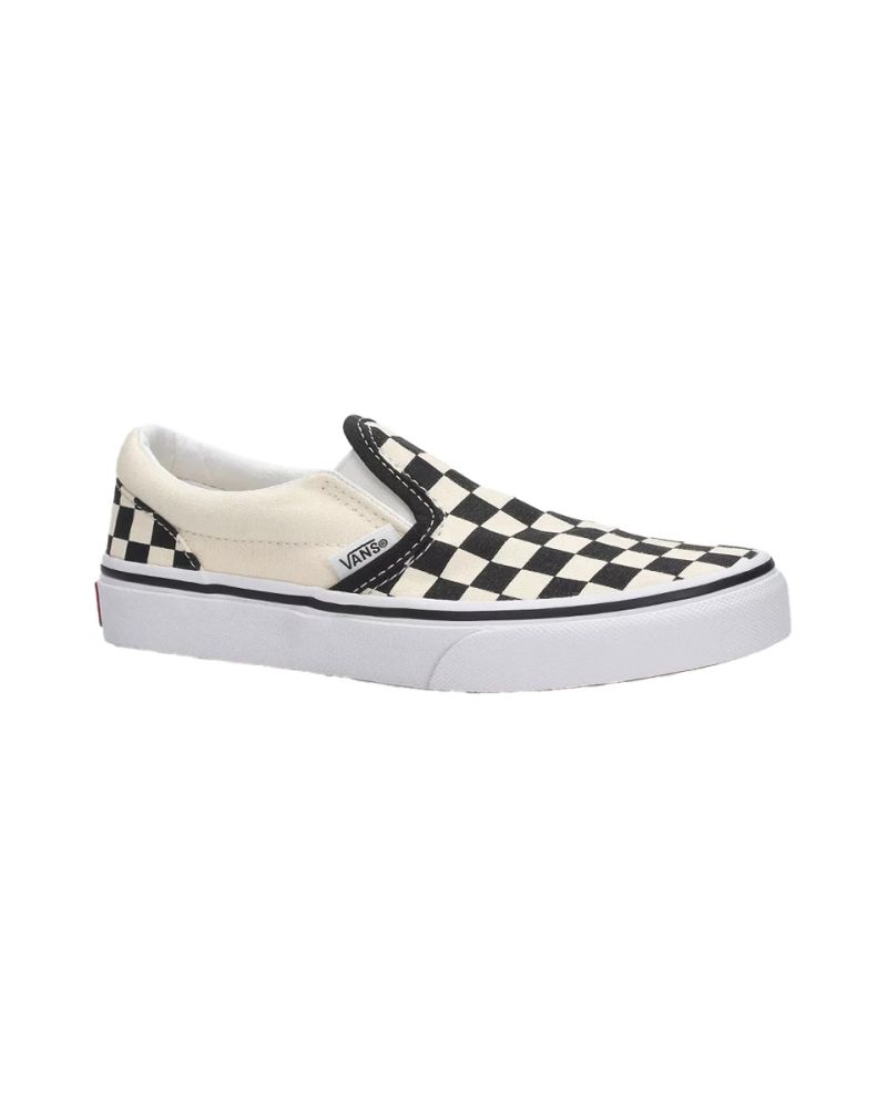 Espadrile Vans Checkerboard Classic Slippers Black White 34