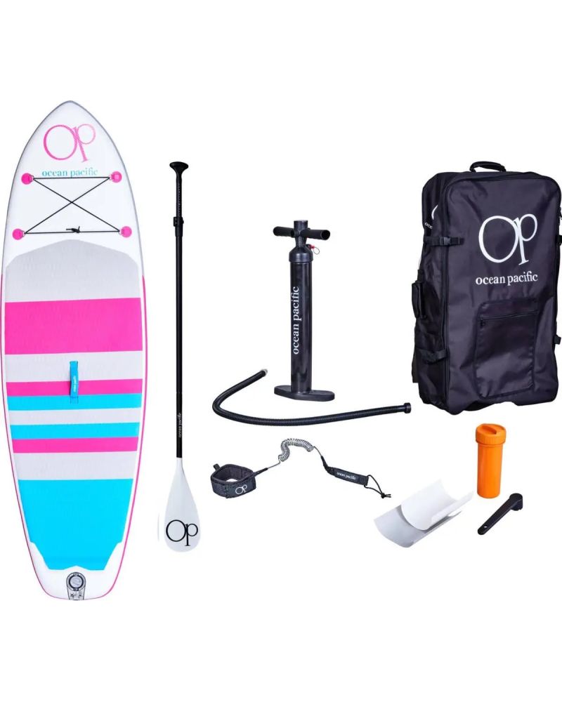 Paddle Board Ocean Pacific Venice All Round 8'6 Inflatable Alb /Gri/Roz