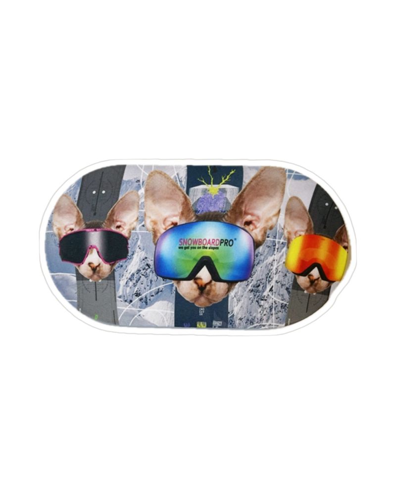 SNOWBOARDPRO Crazy Cats Lens Cover