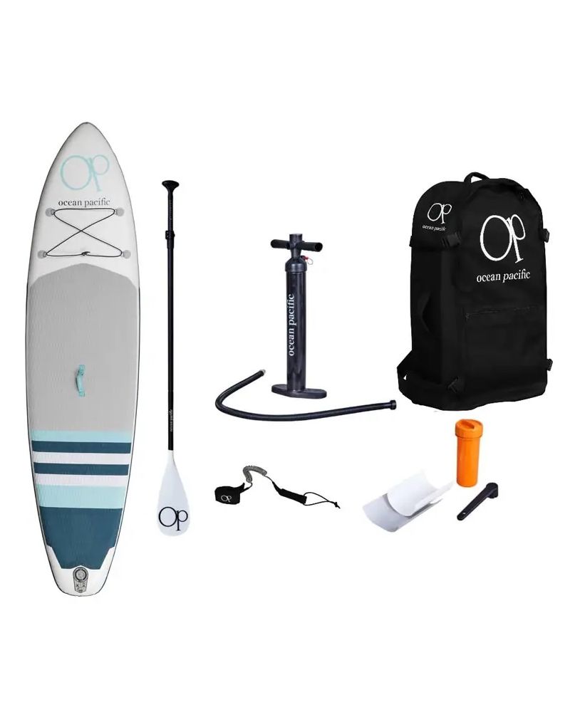 SUP Ocean Pacific Malibu Lite 10'6 Gonflabil Alb /Gri/Turcoaz