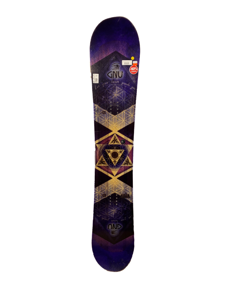 Placa Snowboard Gnu Asym Ladies Choice C2X 151