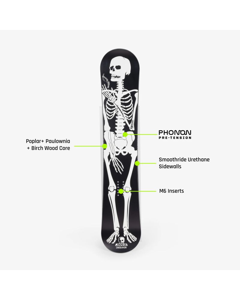 Placa Snowboard ENDEAVOR - Skull Skates 154 2025