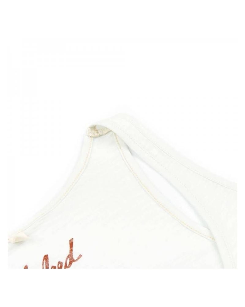 Maiou Bleed Shell Tank Top White L