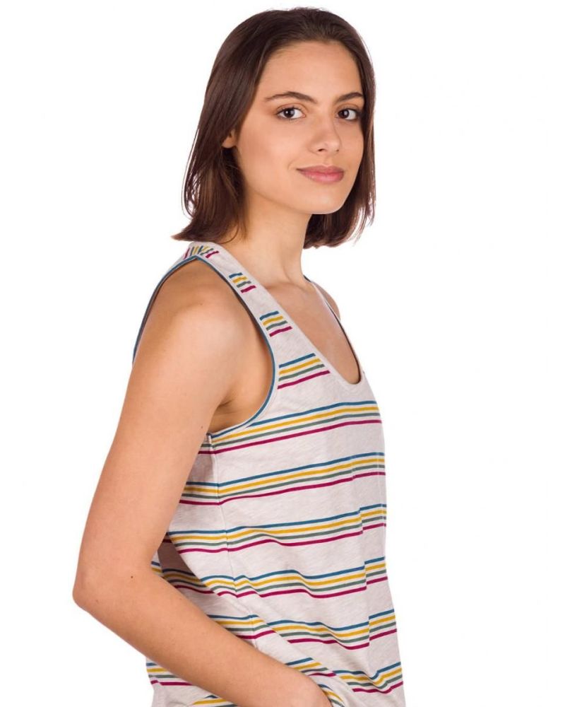 Maiou Kazane - Viveca Oatmeal Stripe Gray XL
