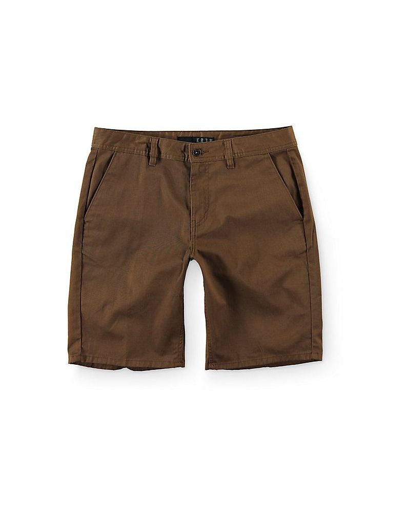 Pantaloni Scurti Krew Klassic Chino Coffee 28