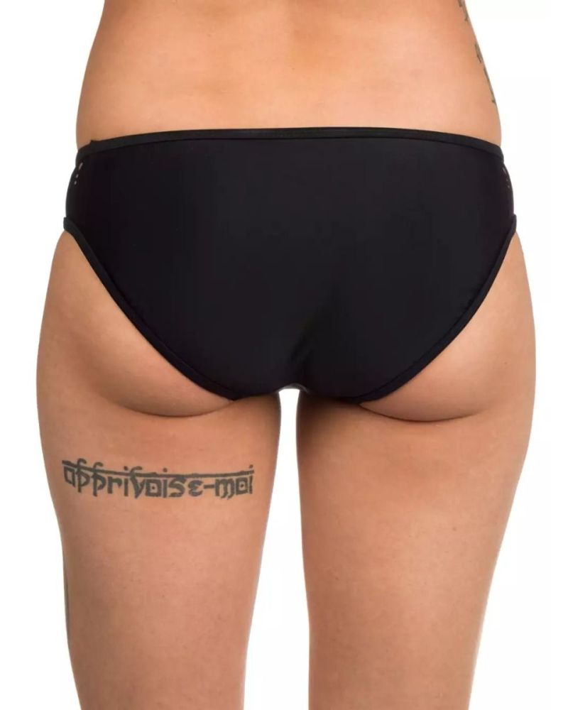 Bikini Malibu Low Rise Hipster Surfs Up Lacercut Black S