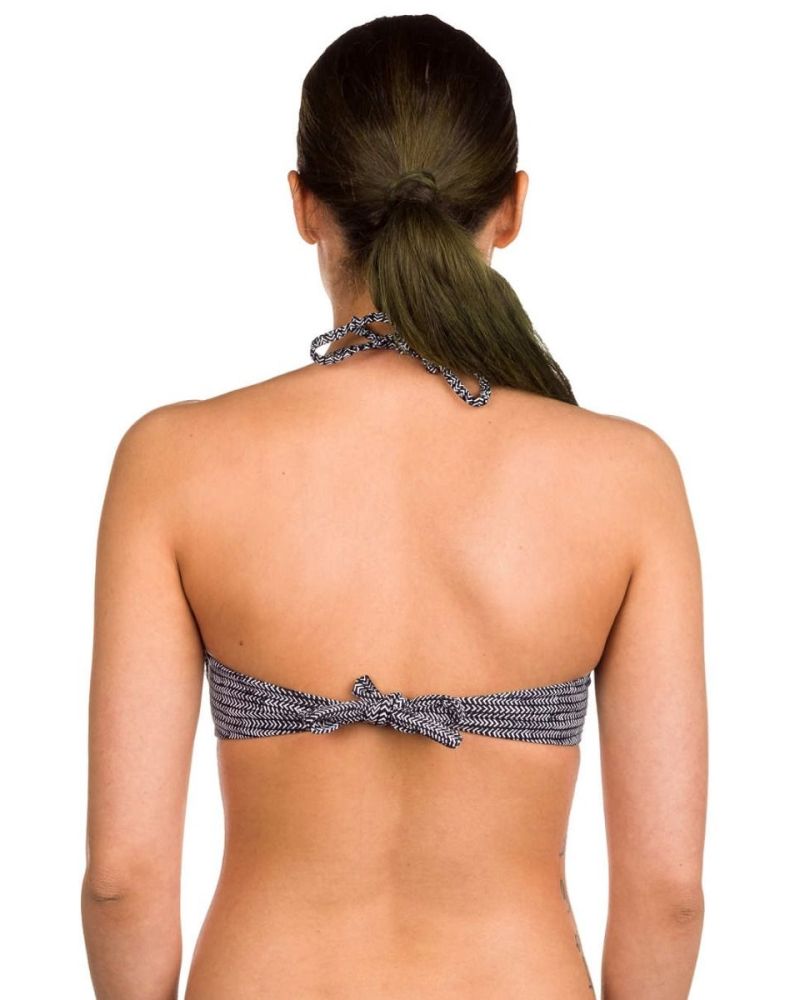 Bikini Sutien O'Neill Molded Wire Bandeau Black Aop W White 36