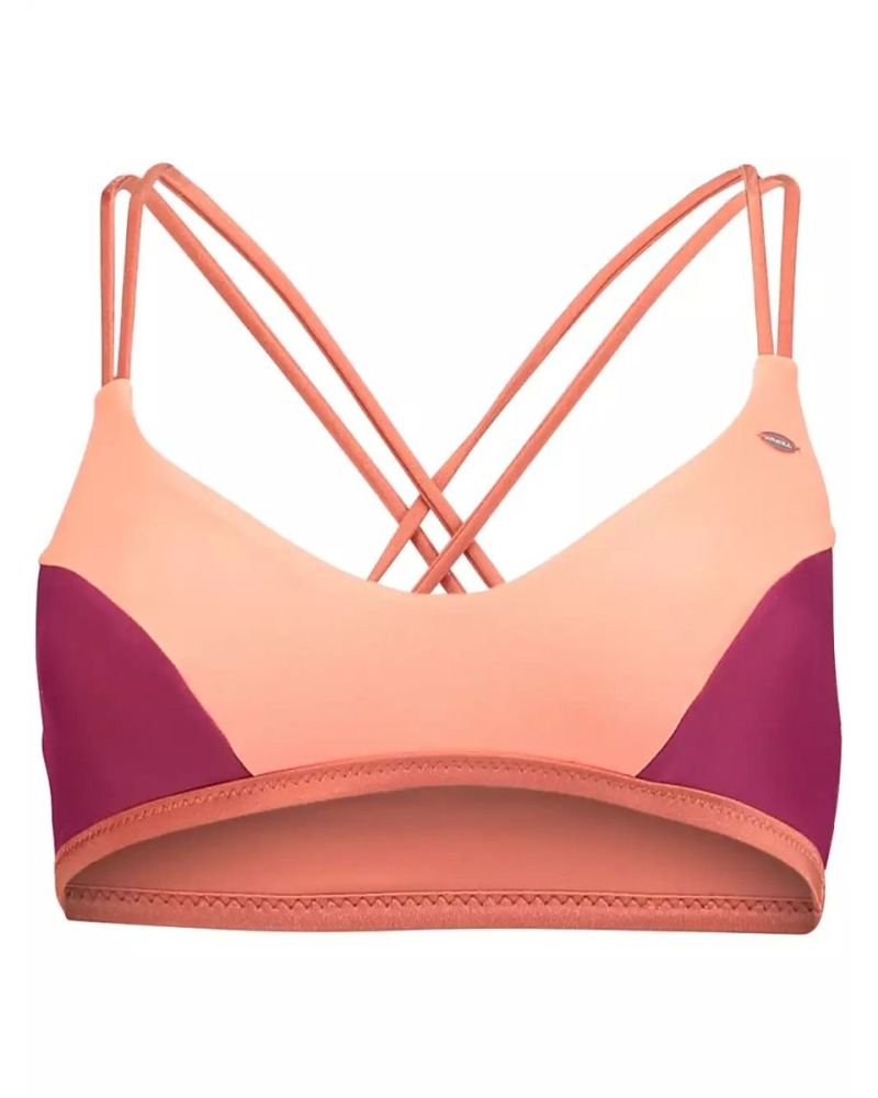 Bikini Sutien O'Neill Reversible Strappy Fluoro Peach 40