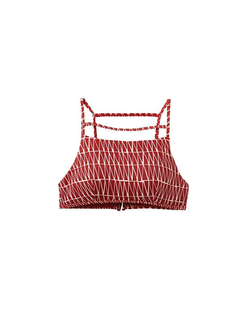 Bikini Sutien RVCA Triangle Row Havana red XS