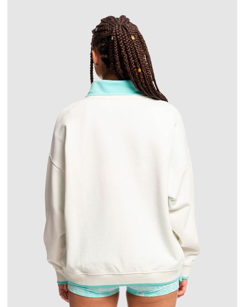 Bluza Quiksilver X Stranger Things Lenora Half Zip Snow White L