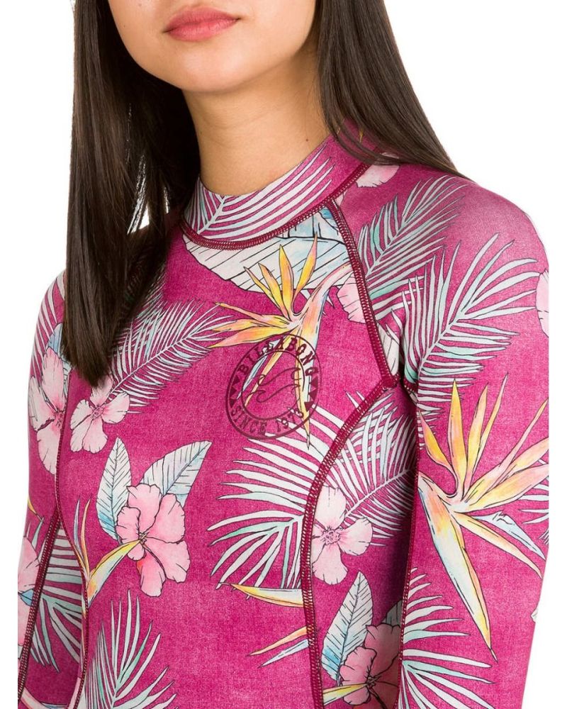 Neopren Billabong Fever Surf Capsule LS Springsuit Sangria 4
