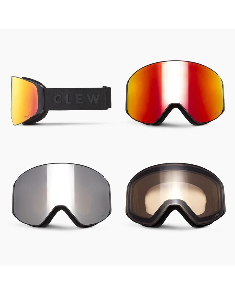 Ochelari Ski Snowboard CLEW Magnetic Black