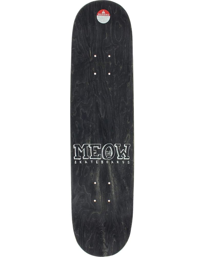 Skateboard Deck Meow Big Cat Pink 7.25"
