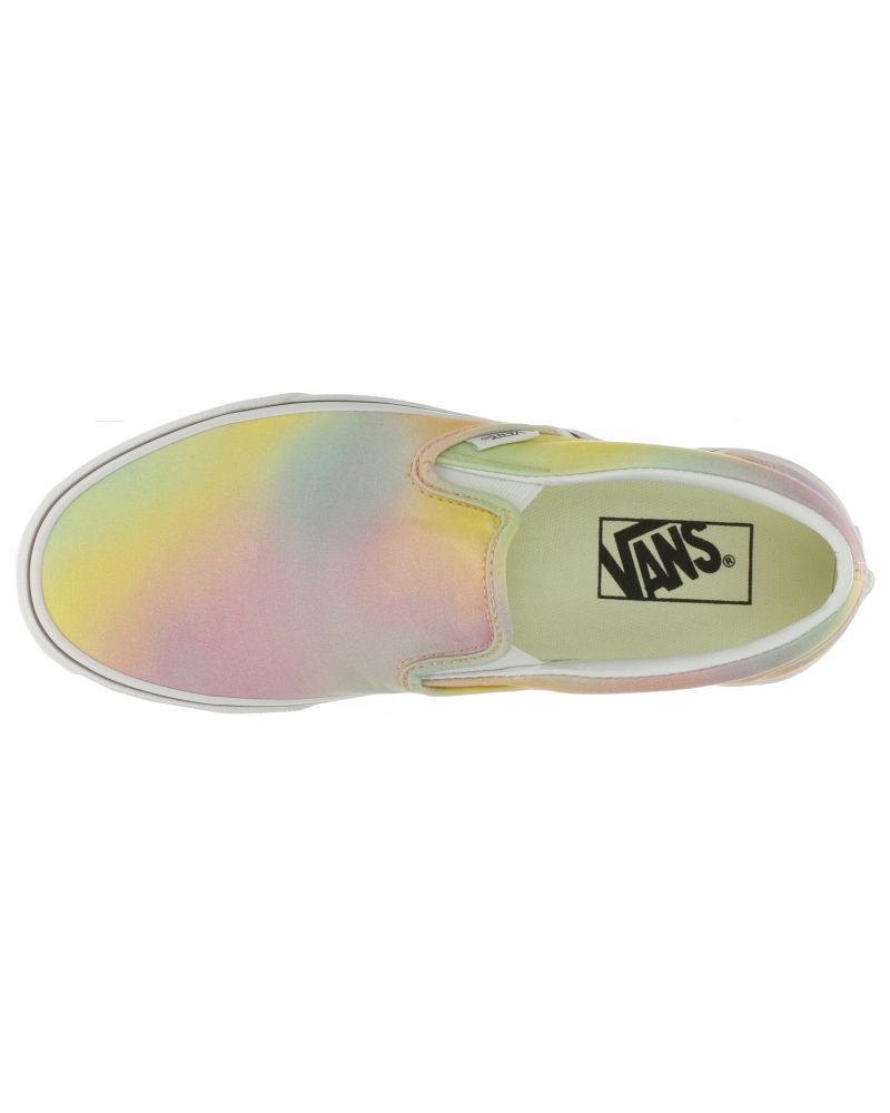 Slapi Vans Classic Neon Aura SHift Multi True White