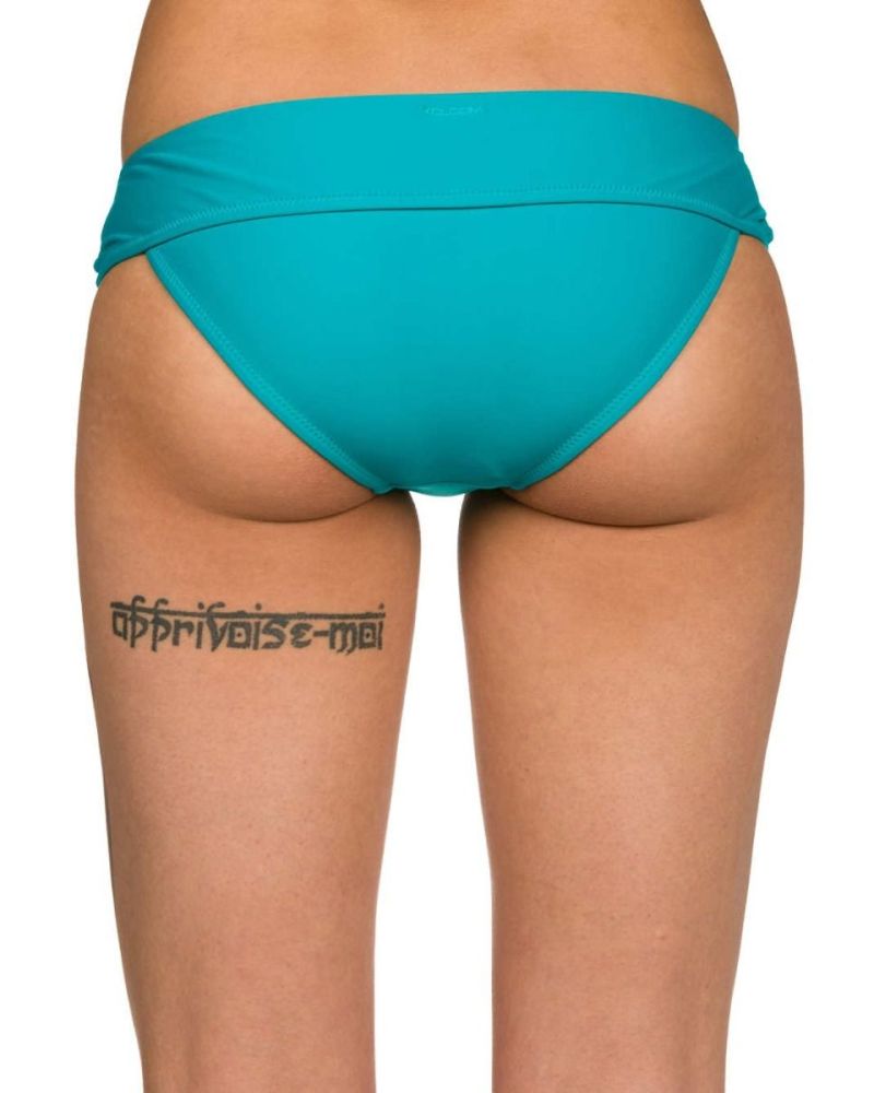 Bikini Volcom Simply Solid Modest Turcoaz